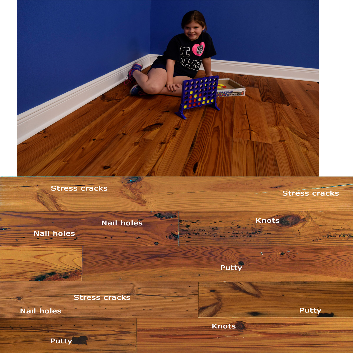 71/2"RECLAIMED PINEHONEY 34.54SF