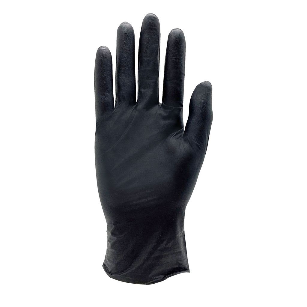 MEDIUM BLACK NITRILE GLOVES 8902