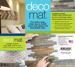 Decomat&nbsp;&nbsp;wall adhesive pad 10 sf