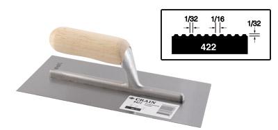 1/16"X1/32"X1/32" TROWEL SMOOTH
