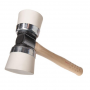 DBL.MALLET W/ 2 ROUND CAPS 3.2lb